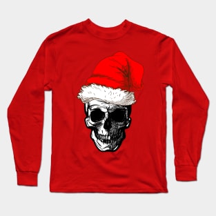 Ho Ho Ho Santa Skull Long Sleeve T-Shirt